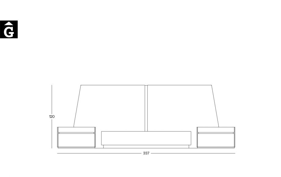 Tècnic composició moble habitació programa Area mobles Ciurans per mobles Gifreu programa modular disseny atemporal realitzat amb materials i ferratges de qualitat estil modern minimal