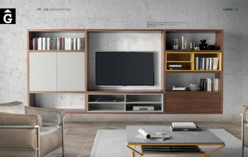 Llibreria nogal Loyra muebles by mobles Gifreu Idees per la llar moble de qualitat