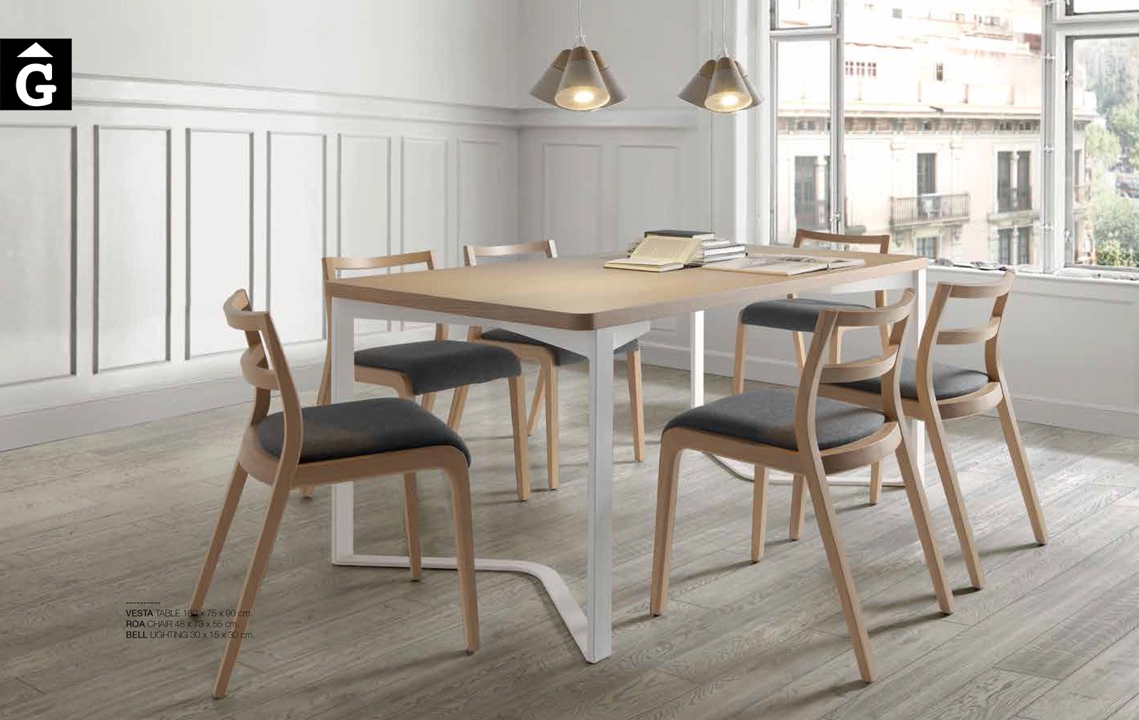 58 0 Taula Vesta ambient Loyra muebles by mobles Gifreu Idees per la llar moble de qualitat