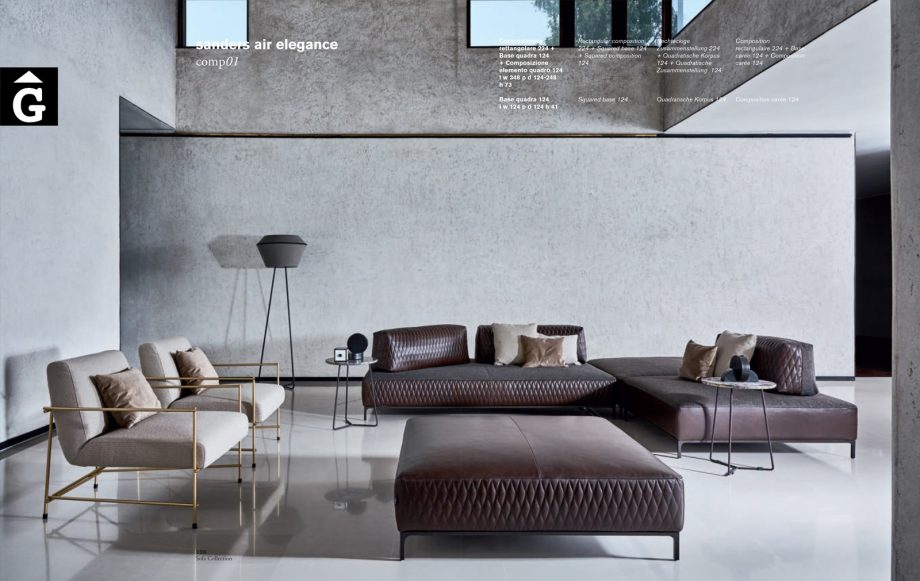 Sofà Sanders air elegance sofa - Ditre Italia Sofas disseny i qualitat alta by mobles Gifreu