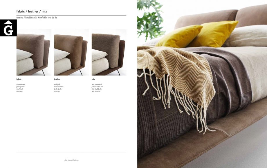 Kanaha detalls acabat llit entapissat – Ditre Italia llits entapissats disseny i qualitat alta by mobles Gifreu