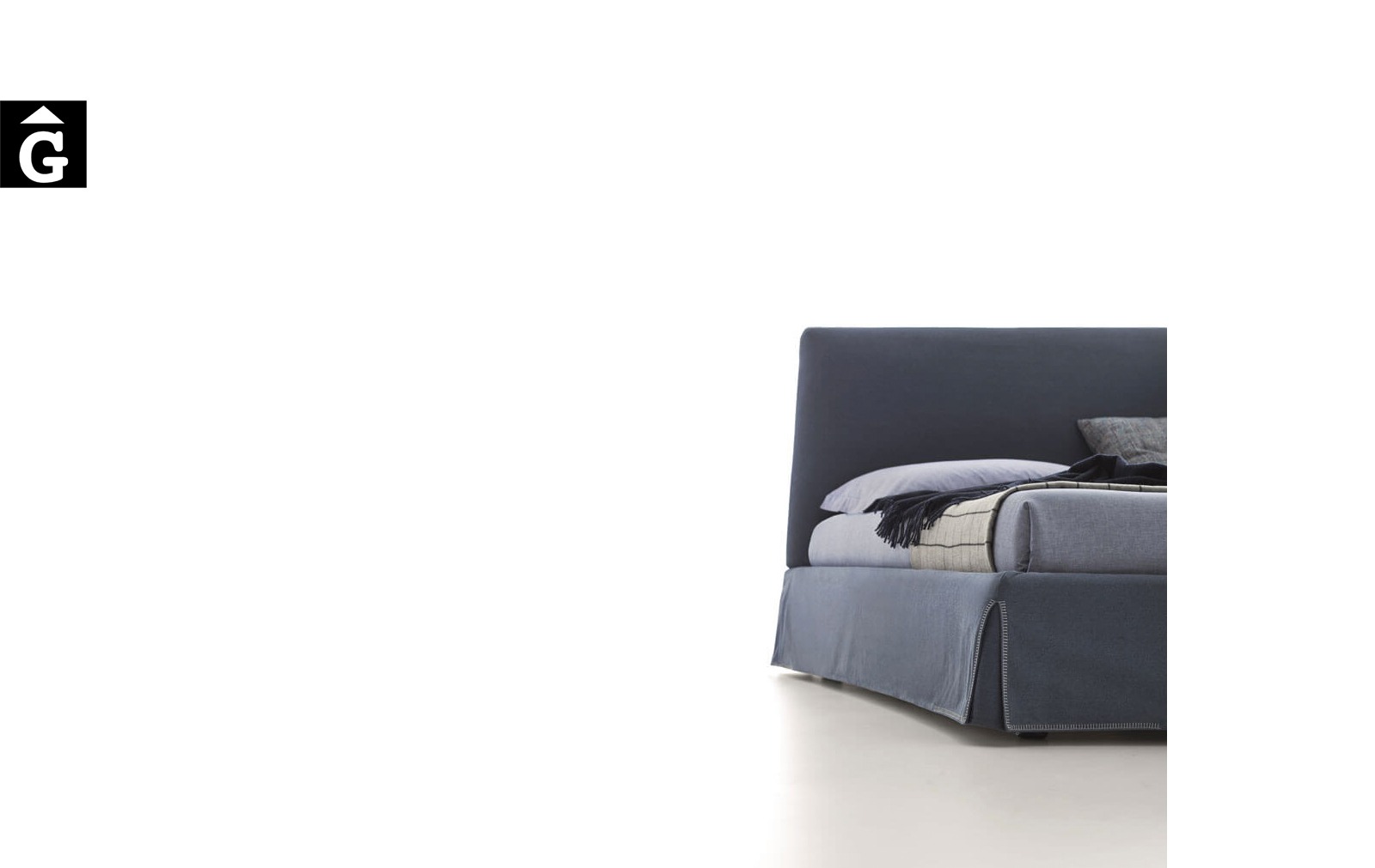Llit Adel costura aro detall – Ditre Italia llits entapissats disseny i qualitat alta by mobles Gifreu