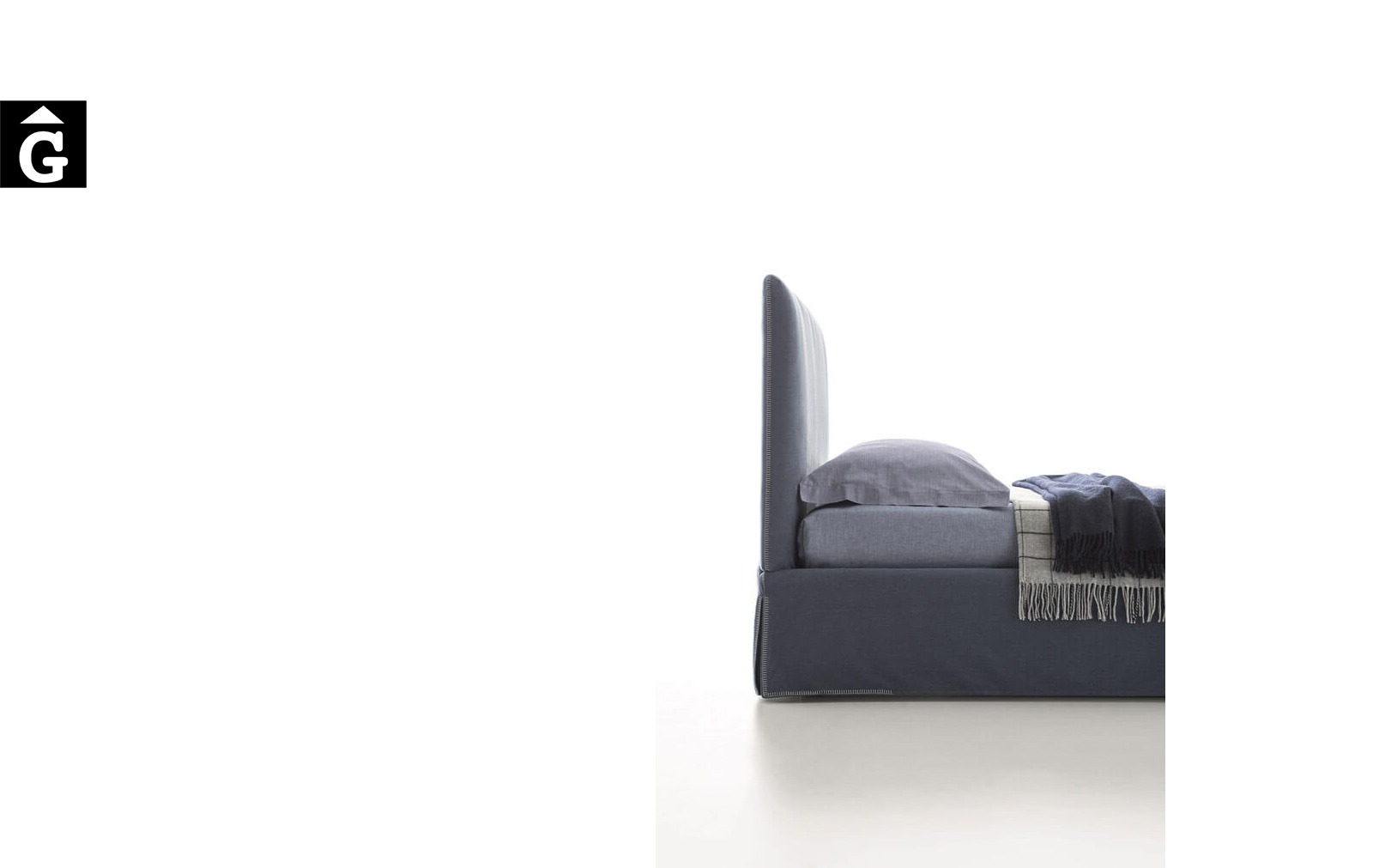 Llit Adele costura – Ditre Italia llits entapissats disseny i qualitat alta by mobles Gifreu