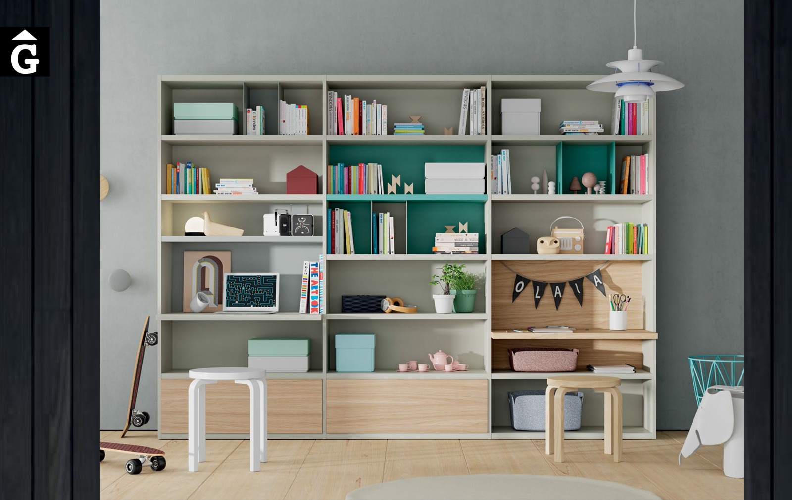 Line moble llibreria infantil ViVe muebles Verge programa llibrera llibreries living by mobles Gifreu