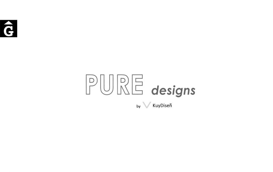 Pure design logo blanc negre Categories Marques per mobles Gifreu