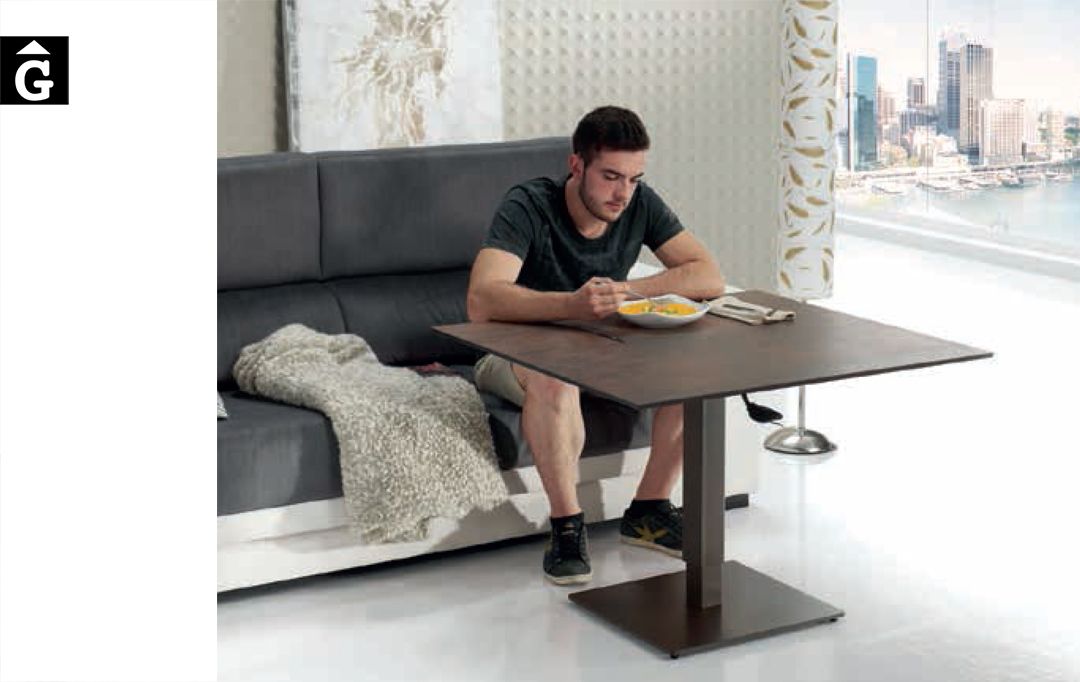 Taula elevable Ergo F alçada mitja altura Pure Designs mobles-Gifreur