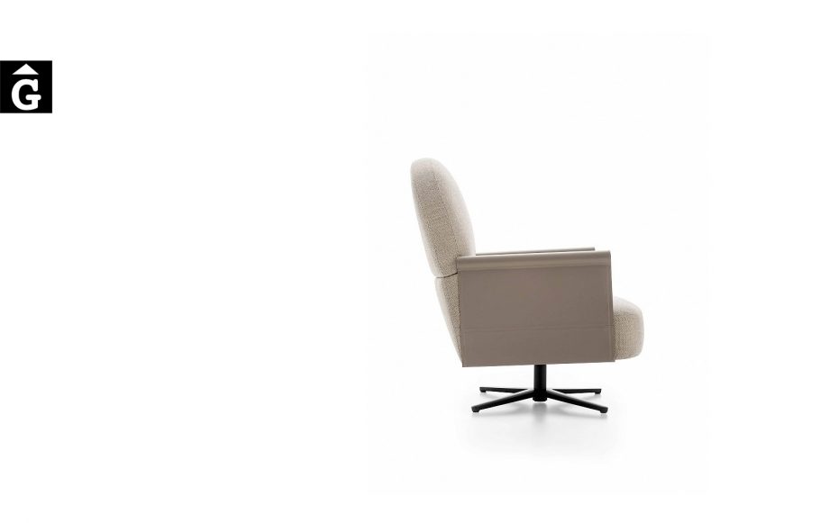 Butaca Beyl Alta de perfil - Ditre Italia Sofas disseny i qualitat alta by mobles Gifreu