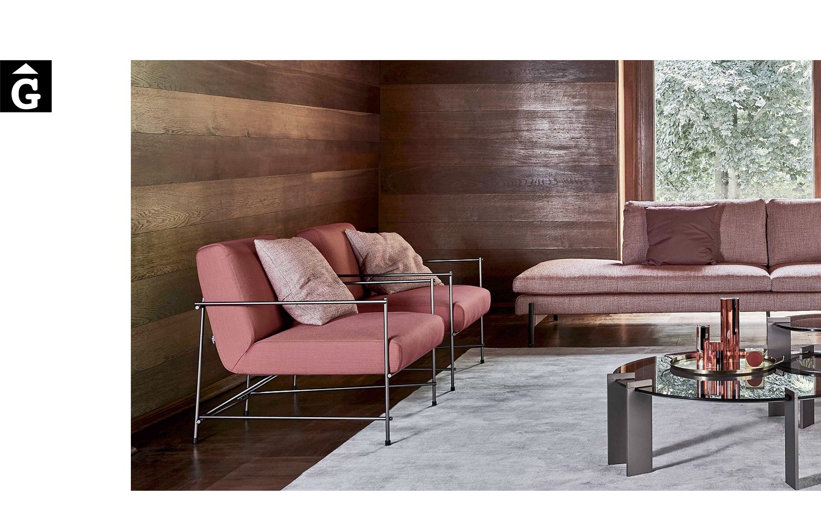 Butaca Kyo ambient tons terra – Ditre Italia Sofas disseny i qualitat alta by mobles Gifreu