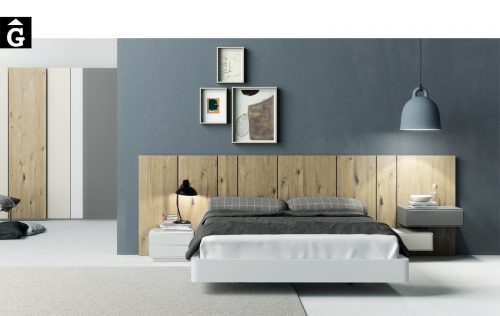 Moble habitació llit gran roure nuos | Besform mobles Gifreu Girona qualitat i a mida