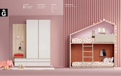 Habitació Juvenil amb Llitera Cottage Pink I lagrama | mobles Gifreu
