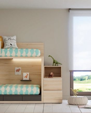 Habitació Juvenil llitera Cottage amb calaixos-escala I lagrama | mobles Gifreu