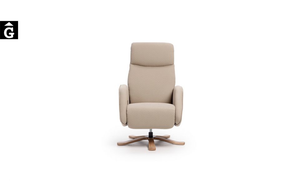 Butaca relax Panda | Vista frontal | Reyes Ordoñez Sofas disseny i qualitat alta distribuïdor oficial mobles Gifreu