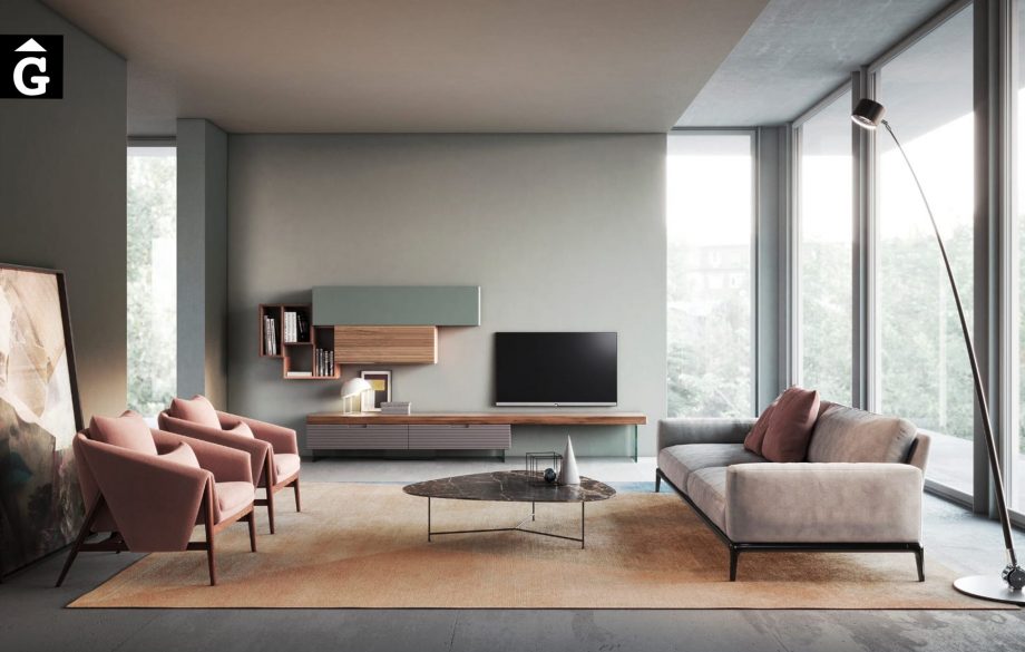 Composició moble televisor - moble sala estar - living - Devina Nais - mobles Gifreu
