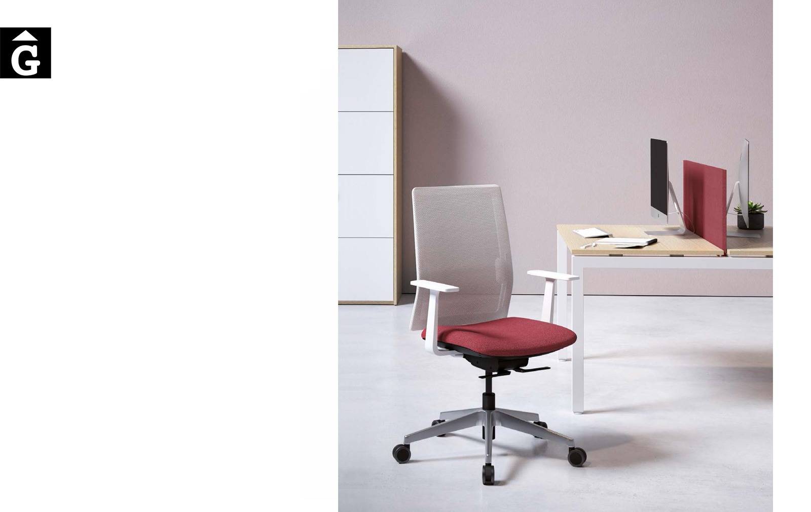 Cadira operativa Sentis | Disseny Josep Lluscà | Forma 5 | mobiliari d’oficina molt interessant | mobles Gifreu | botiga | Contract | Mobles nous d’oficina