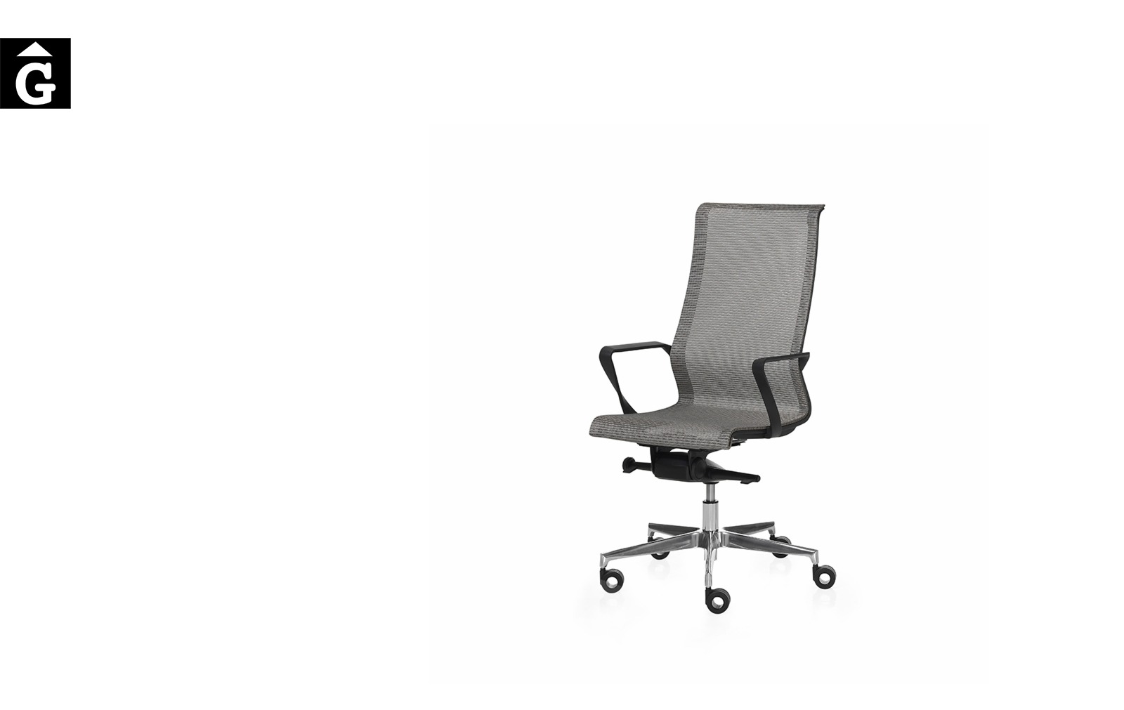 Cadira despatx X-Light malla gris de Dile | Vista general | mobiliari d’oficina molt interessant | Dileoffice | mobles Gifreu | botiga | Contract | Mobles nous oficina