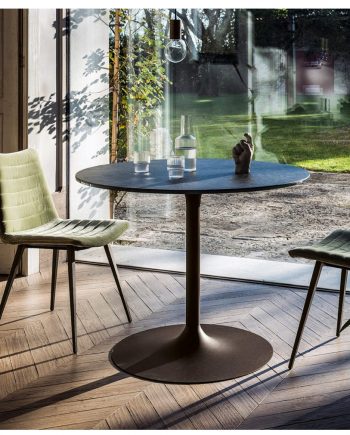 Taula rodona Infinity | Sobre crystalceramic | MIDJ |Taules i cadires de disseny actual | modern i conservador| casual i elegant | mobles Gifreu | Productes de qualitat