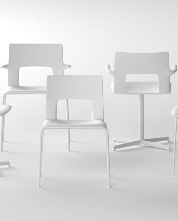 Cadira Kobe blanca | Recull de les diferents possibilitats de pota | L'art del Made in Italy plasmat a la materia | Taules | Cadires | Butaques |mobles minimalistes | Desalto | Distribuidor oficial | mobles Gifreu