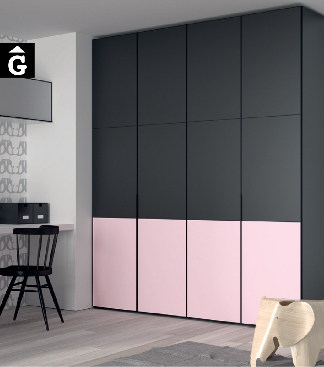 mobles Gifreu & JJP muebles Infinity habitació Juvenil Girona qualitat rosa