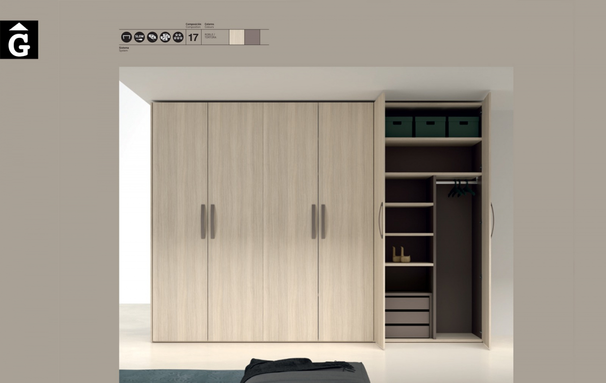 Armari portes batents JJP NoLimits by Mobles GIFREU Girona Armaris a mida modern minim elegant atemporal