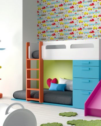 Llitera tobogan colors vius-infinity-muebles-jjp-by-mobles-gifreu-llits-de-nado-infantil-juvenil-singel-disseny-actual-qualitat