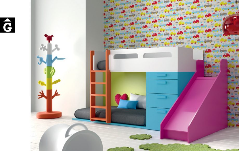 Llitera tobogan colors vius-infinity-muebles-jjp-by-mobles-gifreu-llits-de-nado-infantil-juvenil-singel-disseny-actual-qualitat