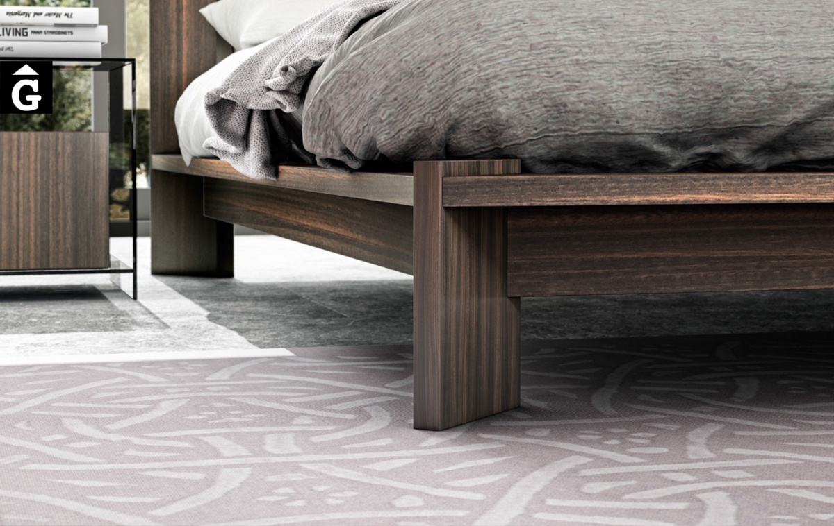 Detall llit Morgan-bedrooms-de-emede-mobles-by-mobles-gifreu-girona-espai-emede-epacio-emede-muebles-md-moble-habitatge-disseny-modern-qualitat-laca-xapa-natural