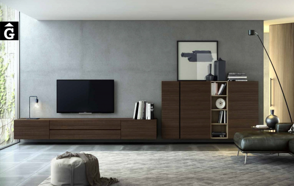 Composició moble Tv + aparador Area mobles Ciurans per mobles Gifreu programa modular disseny atemporal realitzat amb materials i ferratges de qualitat estil modern minimal