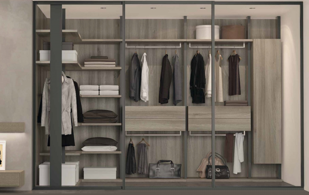 Vestidor vidre Soho Besform by Mobles GIFREU Armaris Vestidors Habitcions a mida modern minim elegant atemporal