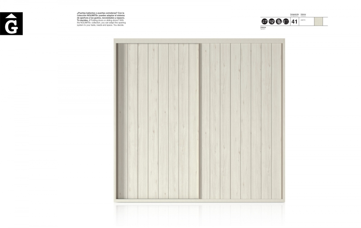 Armari rústic portes correderes JJP NoLimits by Mobles GIFREU Girona Armaris a mida modern minim elegant atemporal