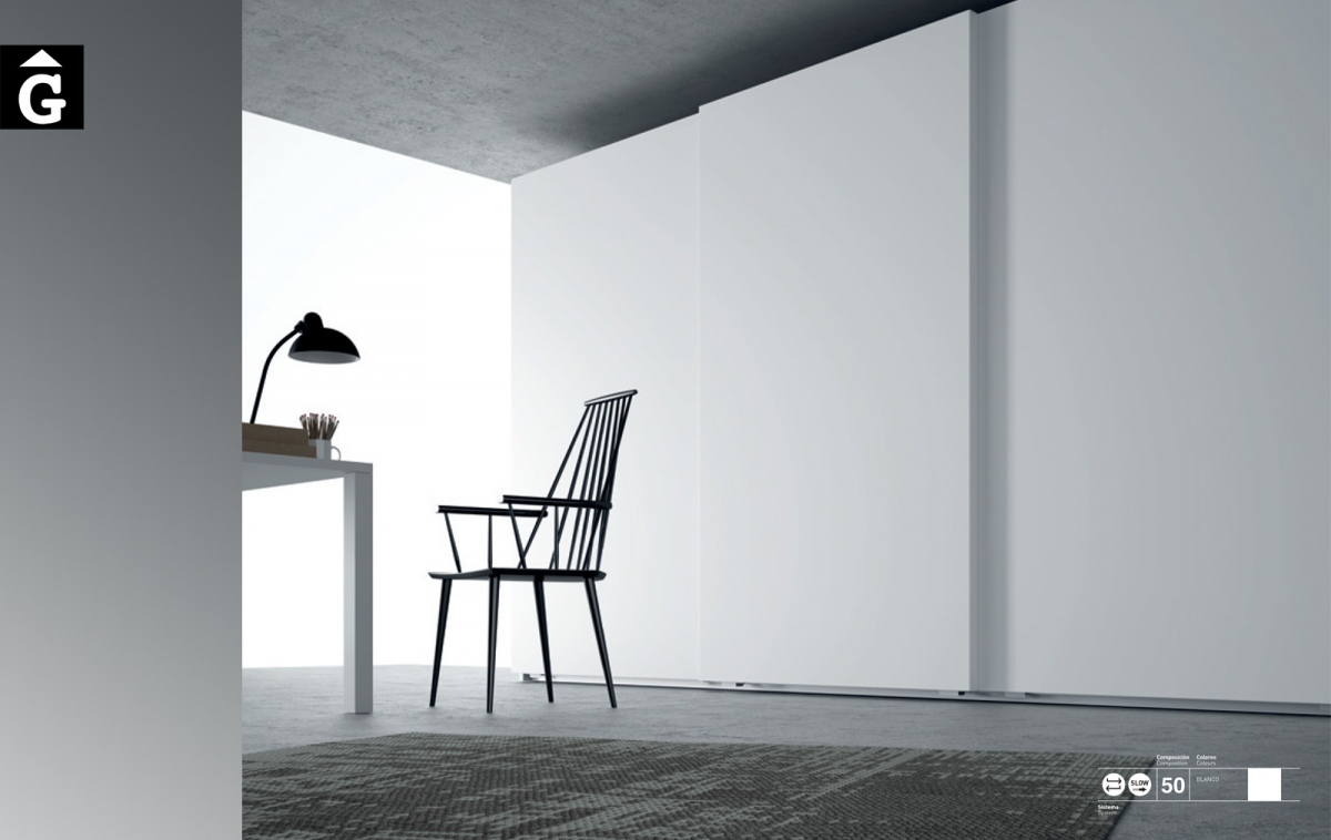 Armari Clean Blanc JJP NoLimits by Mobles GIFREU Girona Armaris a mida modern minim elegant atemporal