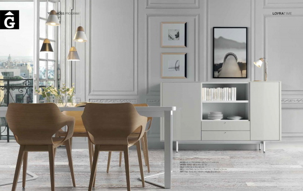 Taula Vesta cadira Olé Bufet Moss blanc Loyra muebles by mobles Gifreu Idees per la llar moble de qualitat