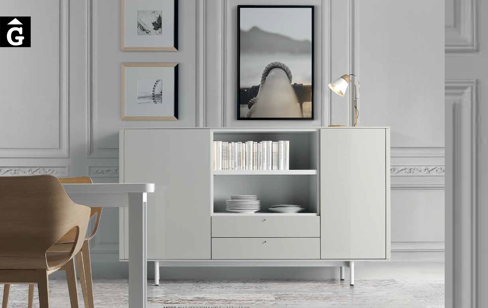 Bufet blanc Loyra muebles by mobles Gifreu Idees per la llar moble de qualitat