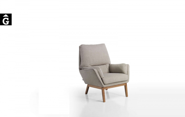 Butaca Isa Moradillo by mobles Gifreu tapisseria de qualitat sofas relax llits puff pouf chaixelongues butaques sillons