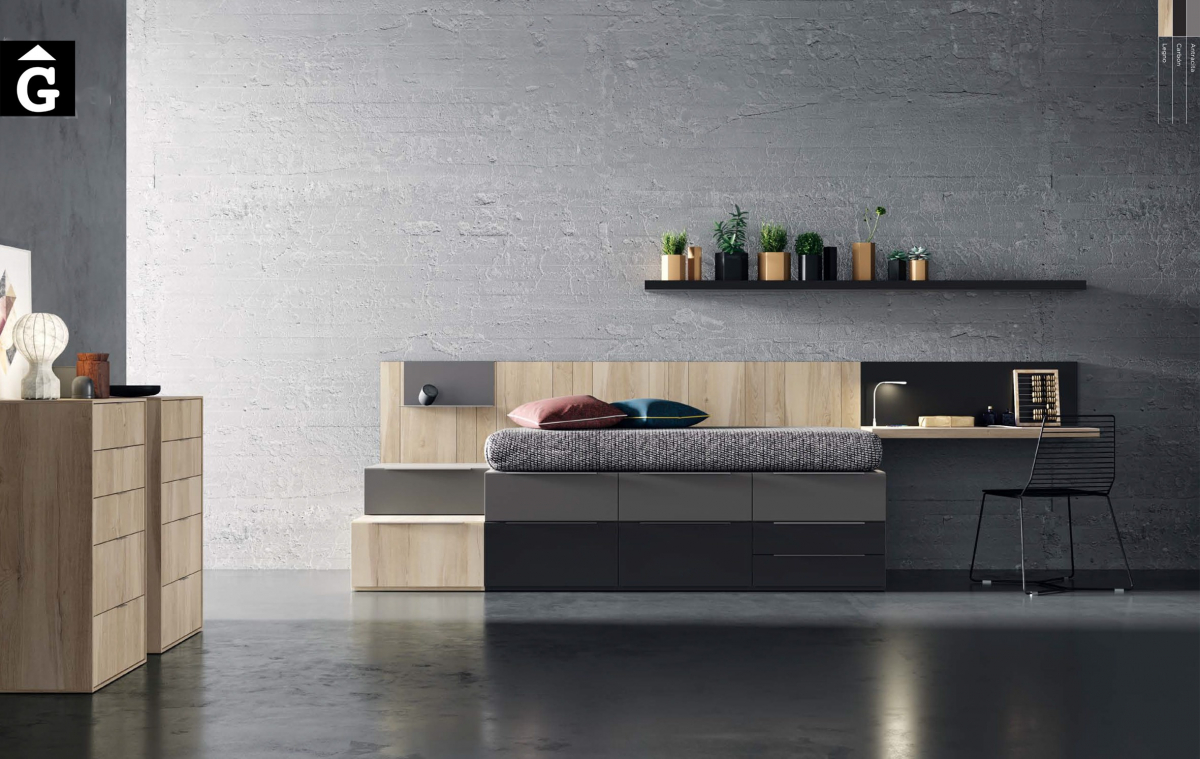 Llit calaixos QBn 8 22 Llit compacta calaixos QB NEXT Tegar by nobles GIFREU Girona modern minim elegant atemporal
