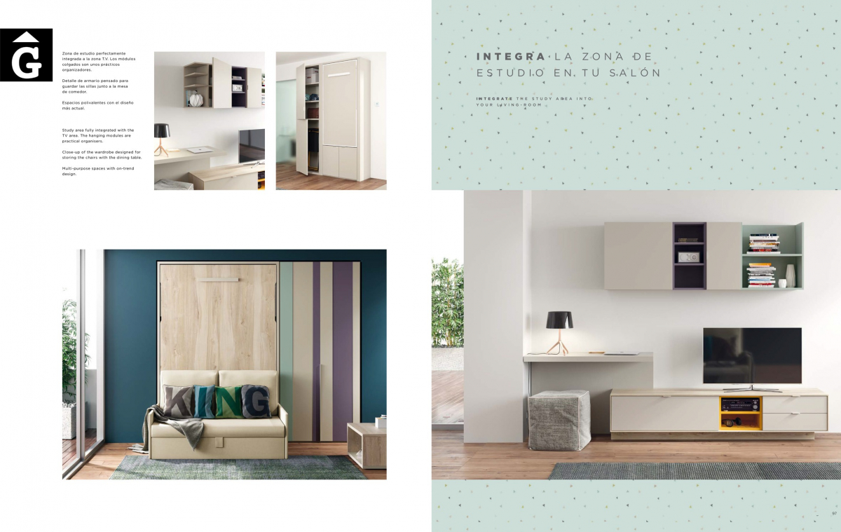 Loft amb sofà llit i taula abatible Qbn