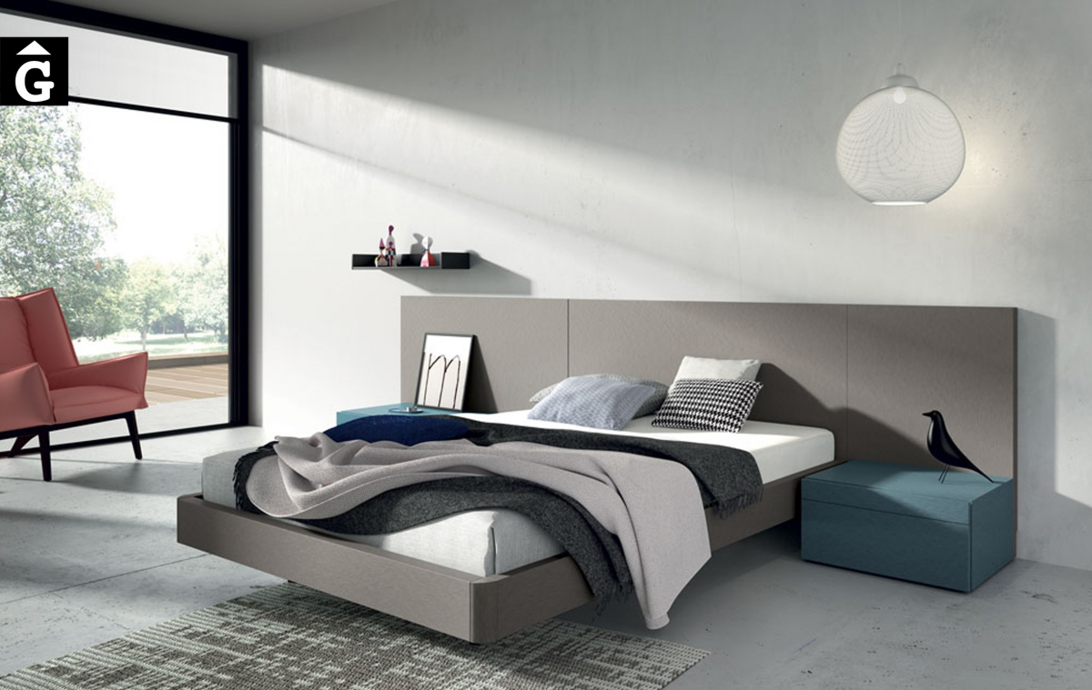 Liso Titanio Habitació llit gran Lagrama