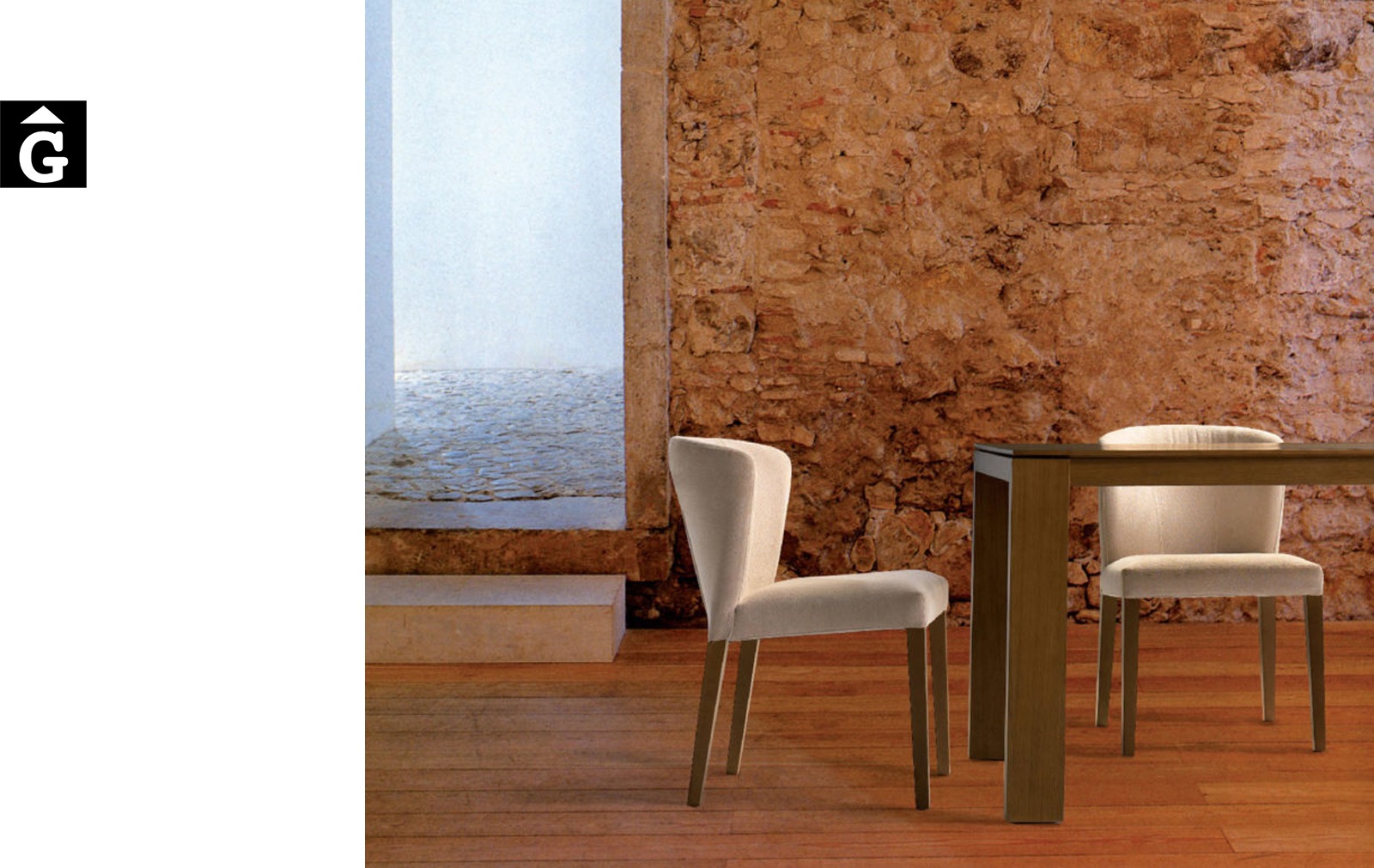 Retro cadira pedra Doos by mobles Gifreu taules i cadires alta qualitat