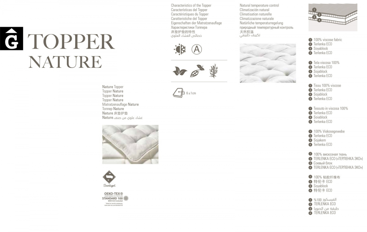 Topper Nature Astral Nature tecnic descans qualitat natural i salut junts per mobles Gifreu