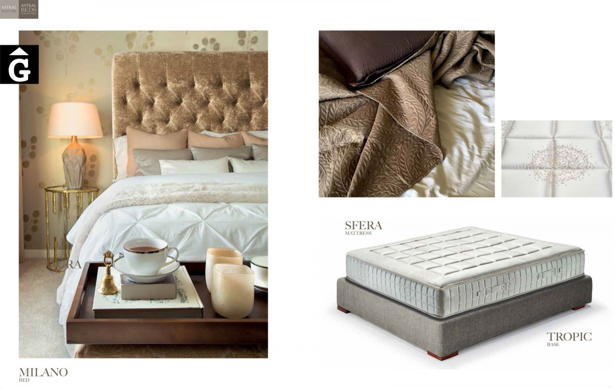 Emporio Bed detalls 2 Beds Astral Nature descans qualitat natural i salut junts per mobles Gifreu