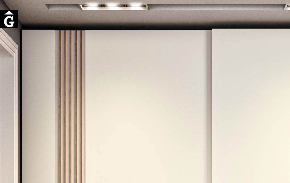 Detall porta Totem Armaris a mida i standard Closets EMEDE mobles by Mobles GIFREU Girona ESPAI EMEDE Epacio emede Muebles MD moble menjador Sala estar habitatge qualitat laca xapa natural