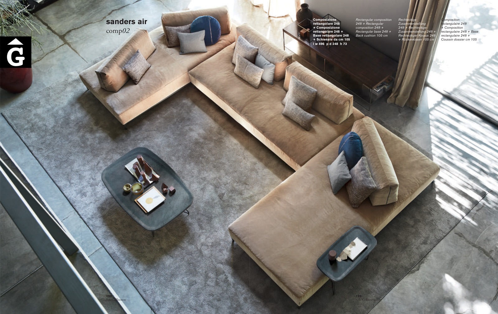 Sanders Air sofà – Ditre Italia Sofas disseny i qualitat alta by mobles Gifreu