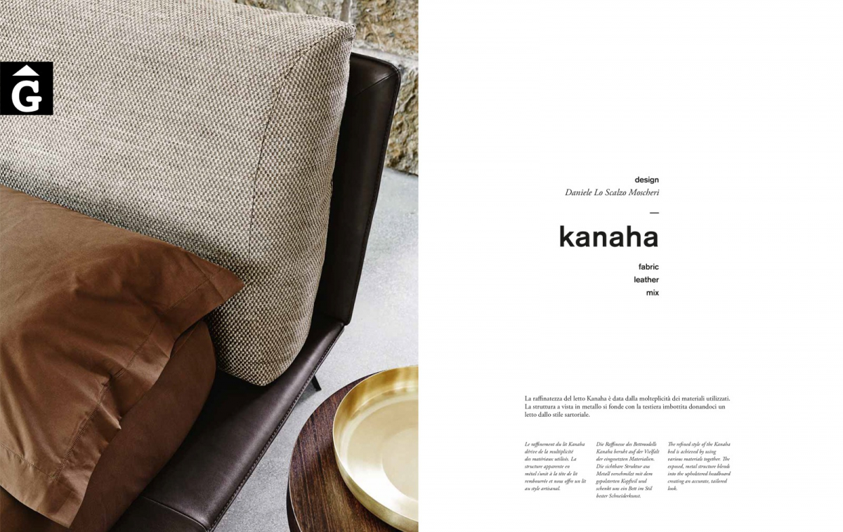 Kanaha llit entapissat portada - Ditre Italia llits entapissats disseny i qualitat alta by mobles Gifreu