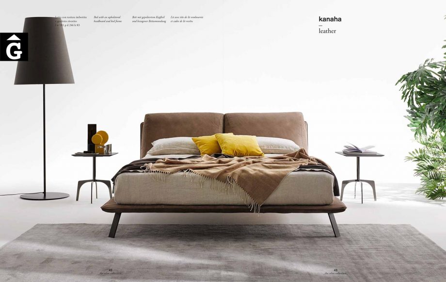 Kanaha llit entapissat pell – Ditre Italia llits entapissats disseny i qualitat alta by mobles Gifreu