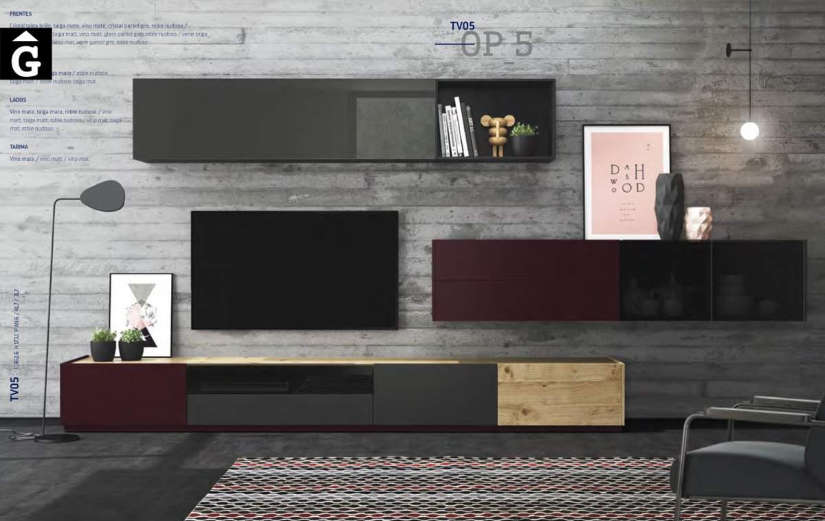 On Plus ViVe moble Tv apaïsat xapa roure nuos i laca muebles Verge programa mobles menjador rebedor living by mobles Gifreu