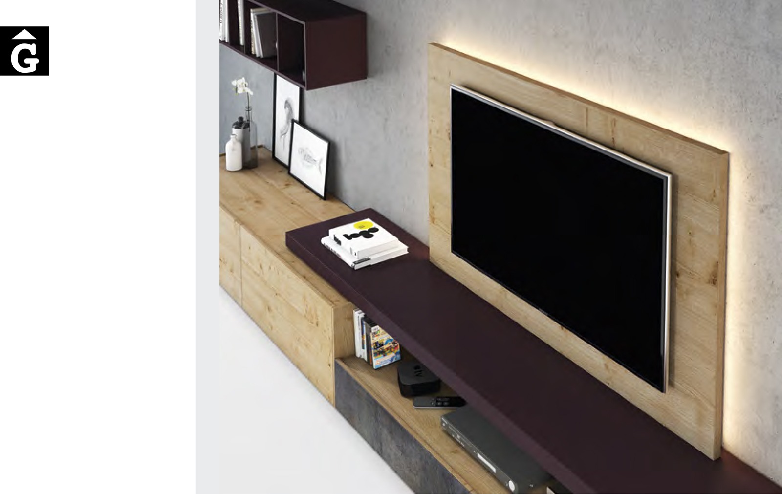 On Plus moble Tv detall ViVe muebles Verge programa mobles menjador rebedor living by mobles Gifreu