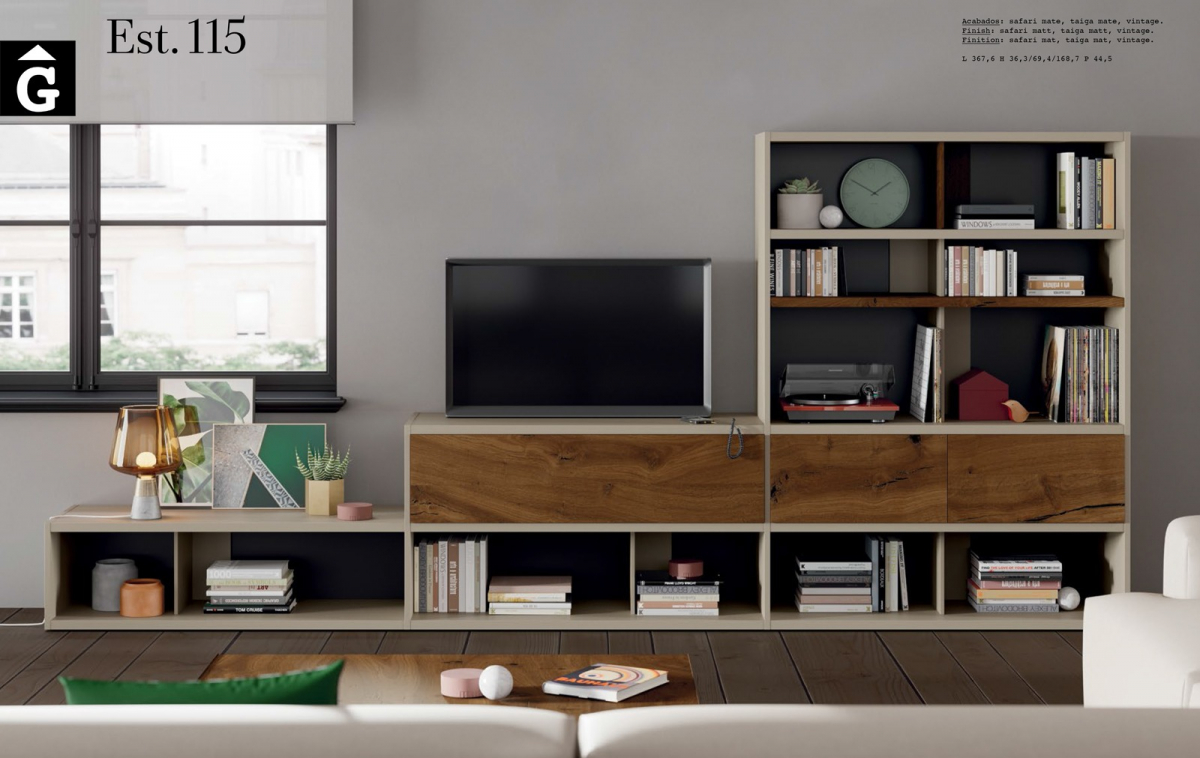 Line moble llibreria Tv ViVe muebles Verge programa llibrera llibreries living by mobles Gifreu
