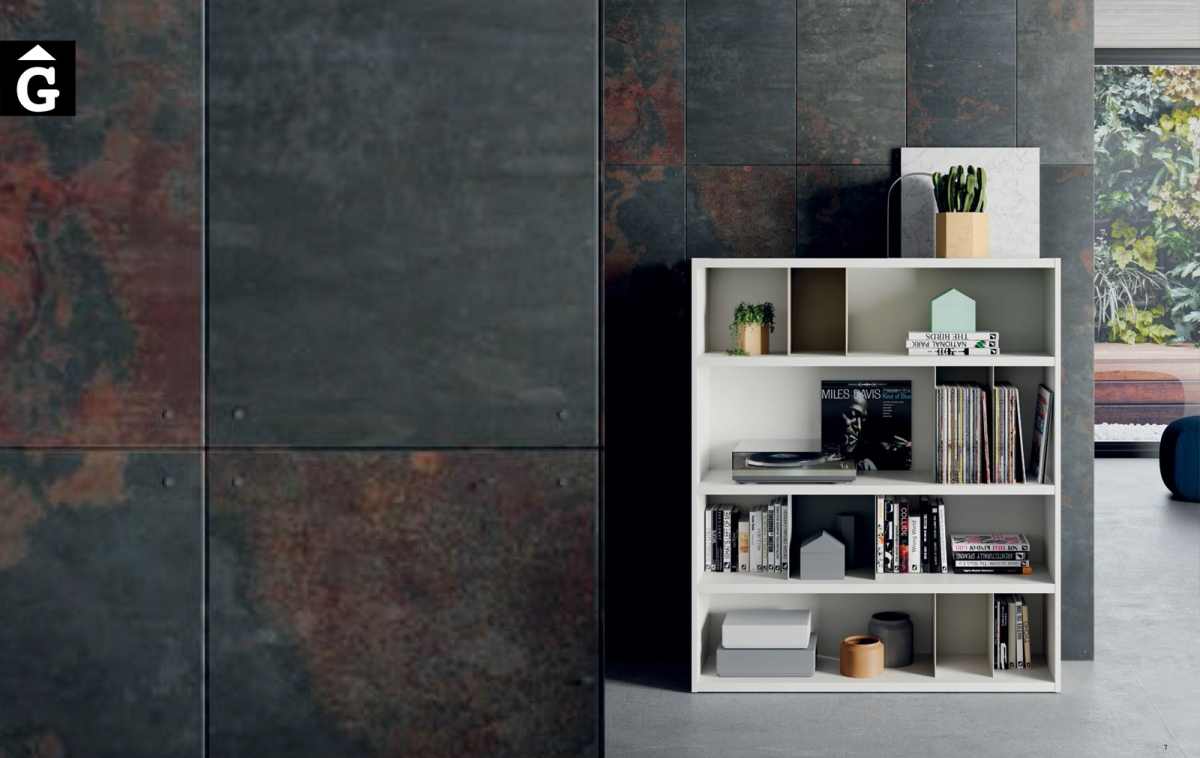 Llibreria Line blanca ViVe 100 muebles Verge programa llibrera llibreries living by mobles Gifreu