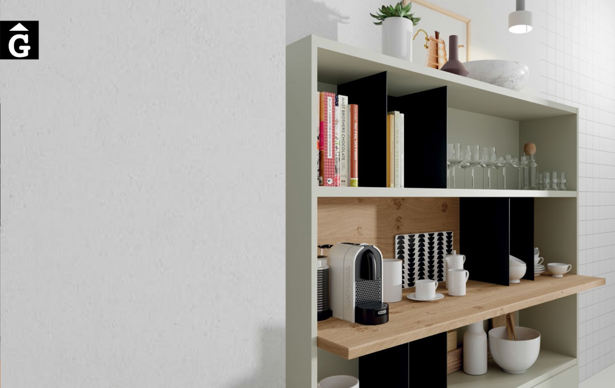 Llibreria cuina moderna detall Line ViVe muebles Verge programa llibrera llibreries living by mobles Gifreu