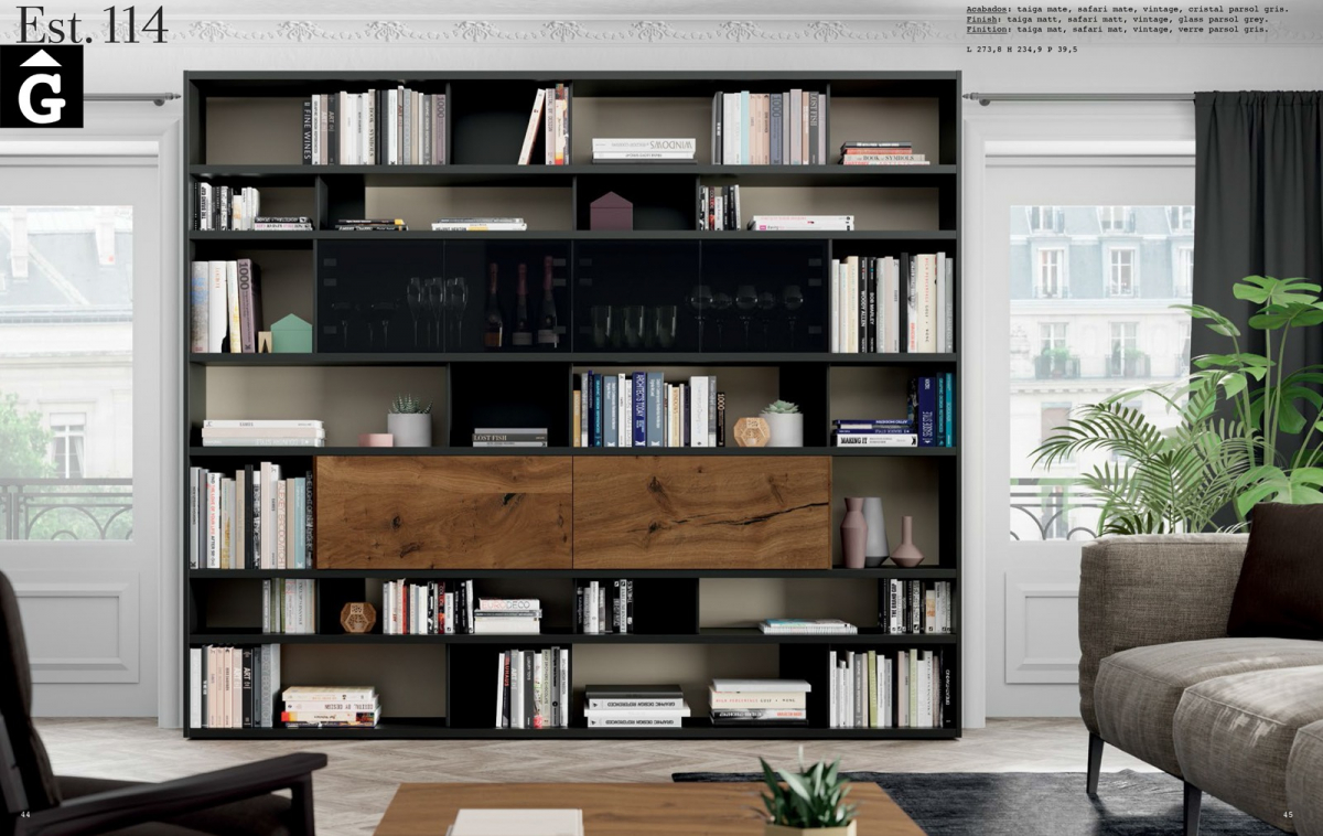 Moble llibreria Vintage Line ViVe muebles Verge programa llibrera llibreries living by mobles Gifreu