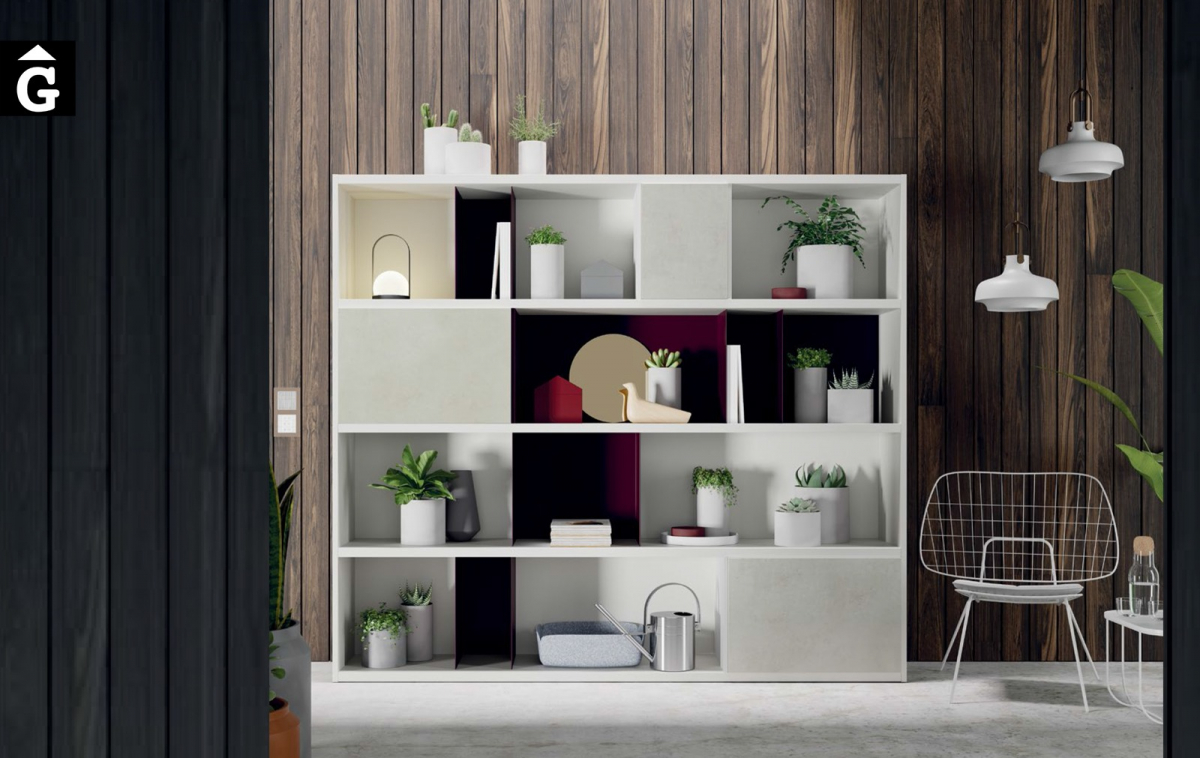 Moble llibreria blanc Line ViVe muebles Verge programa llibrera llibreries living by mobles Gifreu